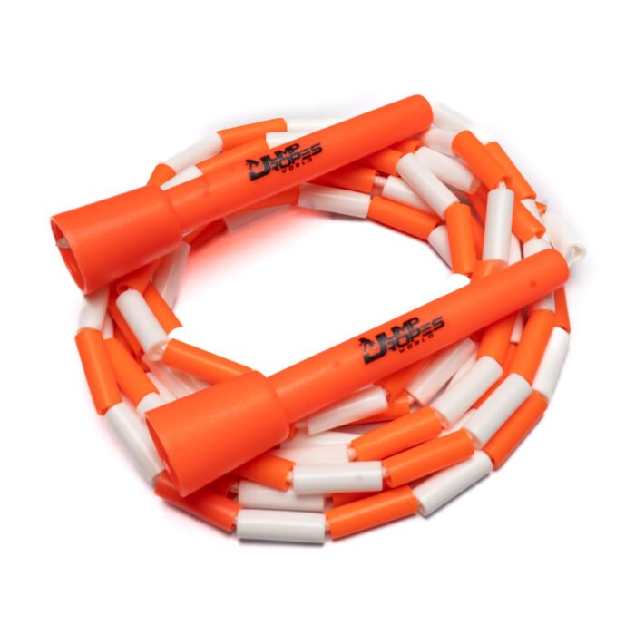 Professional Beaded Jump Rope-Orange and White