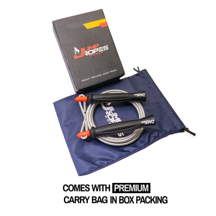 Heavy Cable Jump Rope-Black and White
