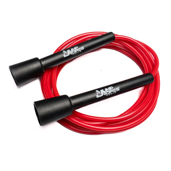 Professional Jump Rope-Red with Black Handle