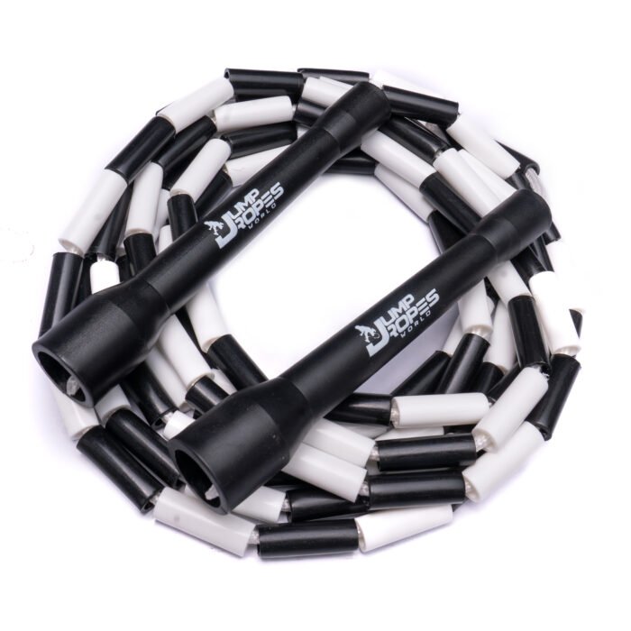 SX 2.O Champion Beaded Jump Rope-Black and White