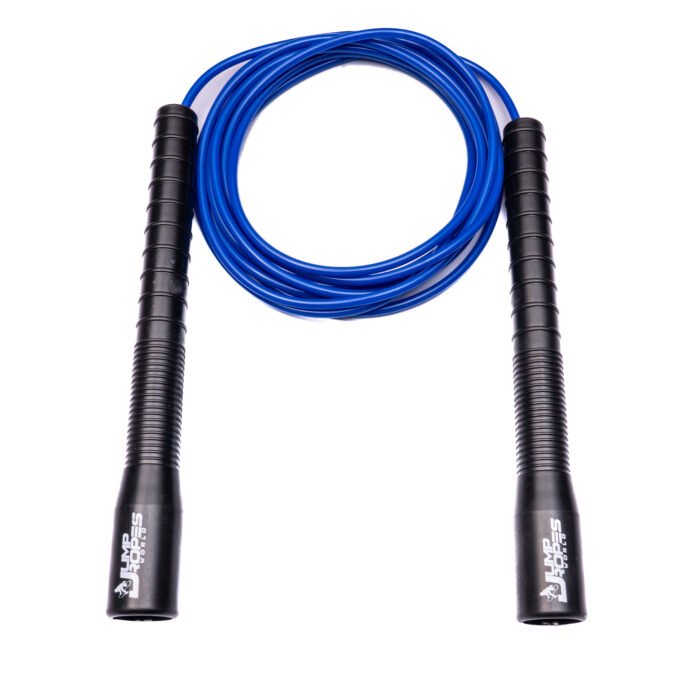 Long Handle Freestyle Jump Rope-Blue with Black Handle