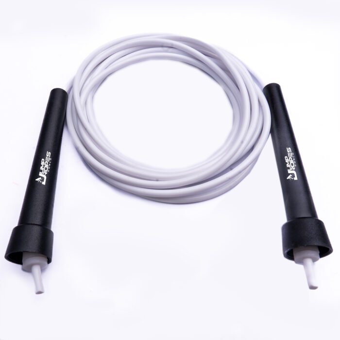 Short Handle Licorice Jump Rope-White